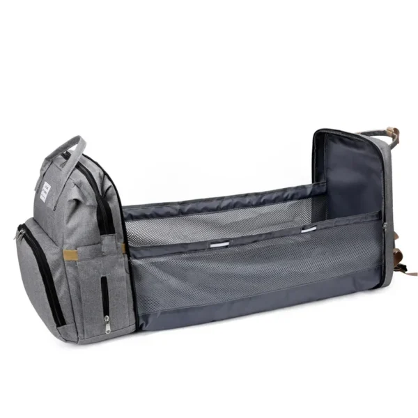 Baby Nappy Changing Bags Station Portable Bed Travel Bassinet Folding Crib Shade Cloth Pad Waterproof - Image 4