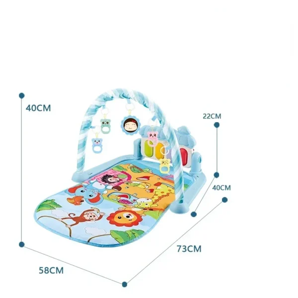 Musical Baby Play Mat Activity Gym Rack Kid Rug Puzzle Piano Keyboard Infant Playmat Crawling Carpet Pad Toy for Children Gift - Image 6