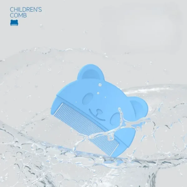 cartoon bear baby comb removing mud Massage comb for Newborn Infant hair care Brushes baby girl Princess Playing house Brushes - Image 4