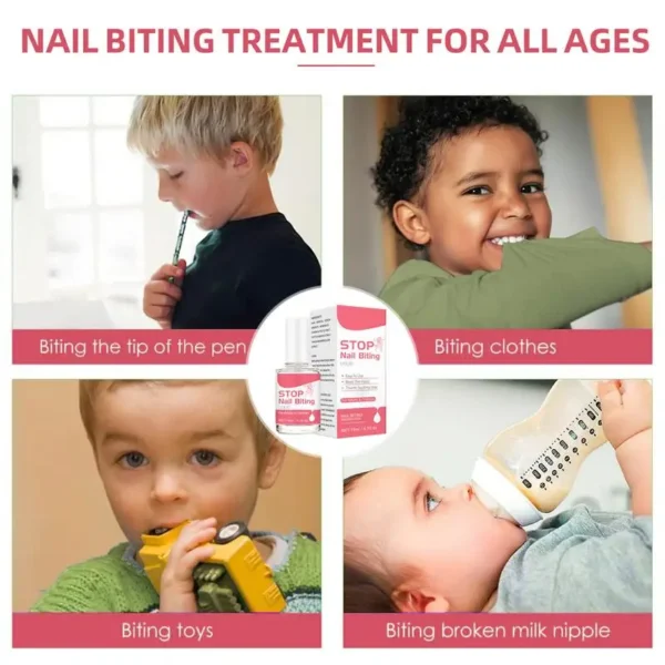 15ml Stop Nail Biting Treatments Liquid Kids Baby Stop Bitter Liquid Cuticle Care Supplies Bitter Nail Polish For Adults - Image 4